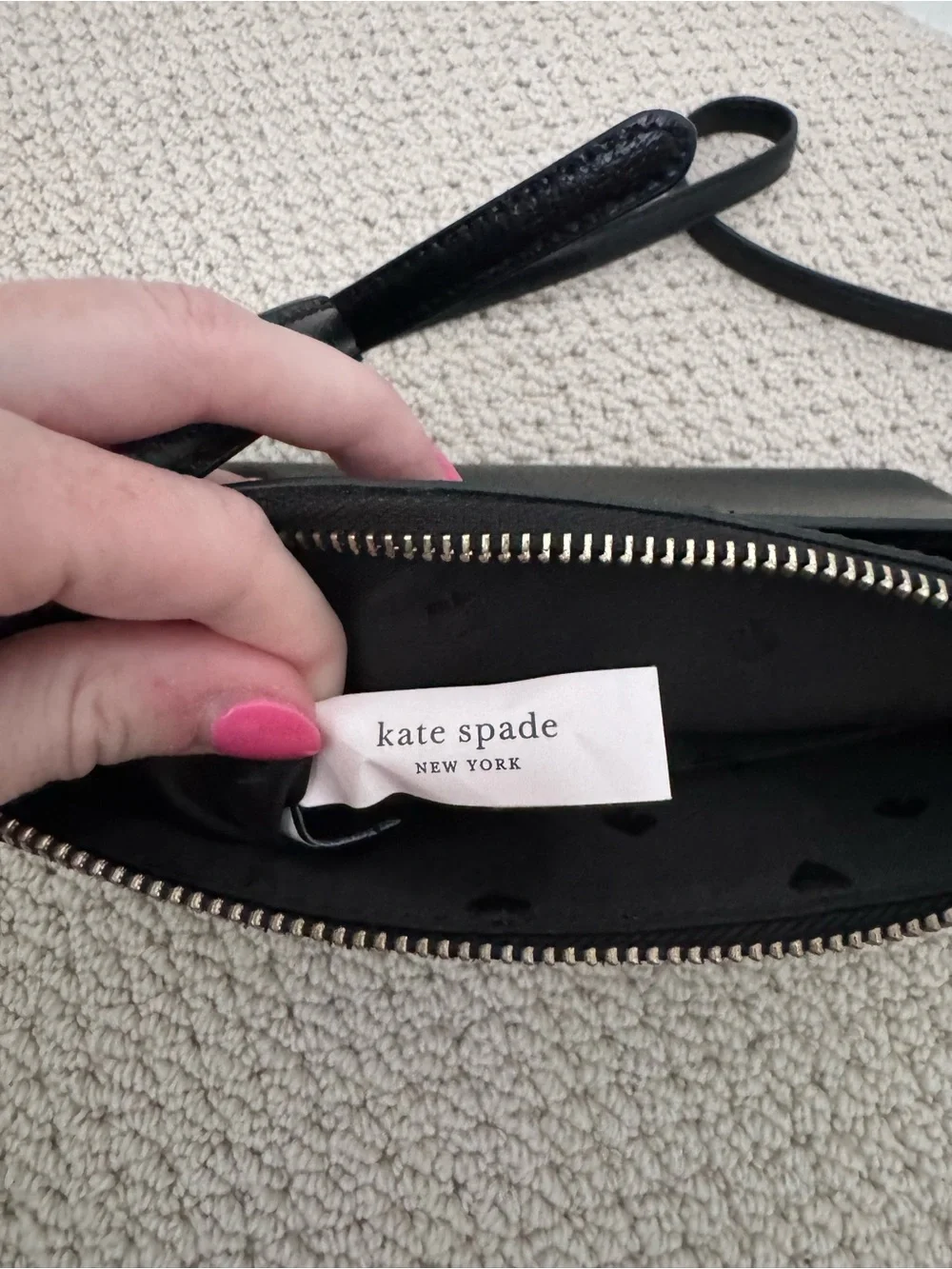 kate spade Jeanne crossbody bag in Black